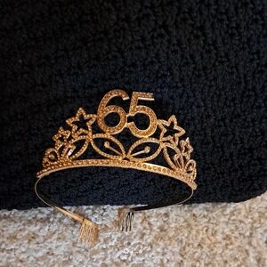 Gold 65th Birthday Tiara